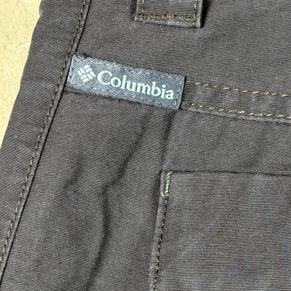 Columbia Mens Omni-Shield Flannel Lined Hiking Pants Brown 44x32 AM8640 - Picture 7 of 10